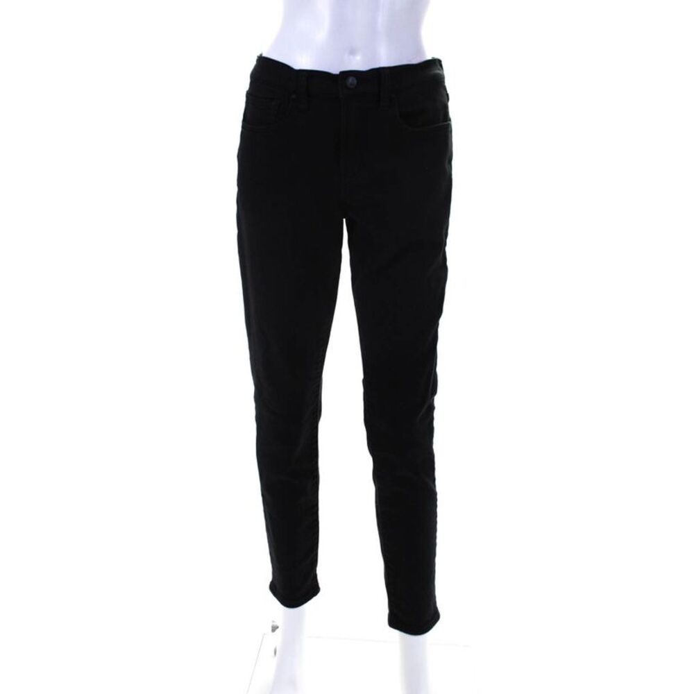 Swet Womens Cotton Blend Five Pocket Mid-Rise Skinny Jeans Black Size 29